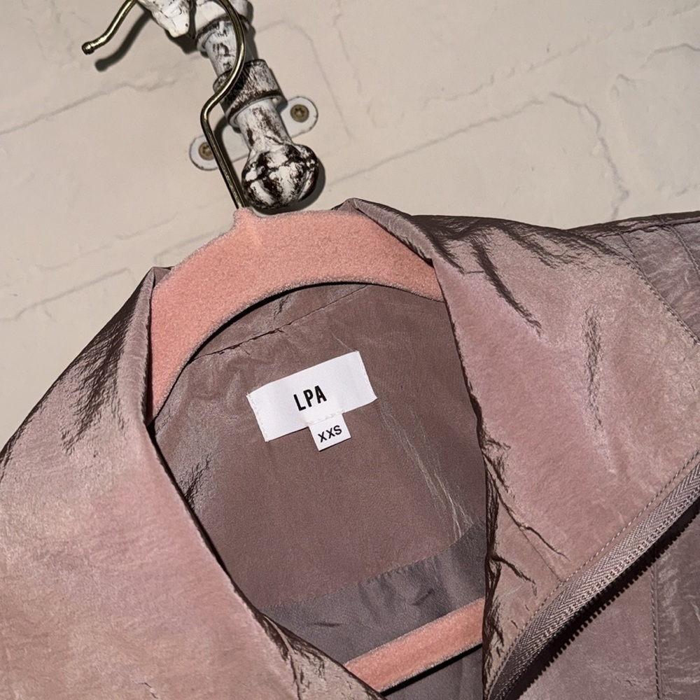 LPA jacket revolve Rina in pine‎ bark xxs nylon zip up toggle pockets - Picture 6 of 10